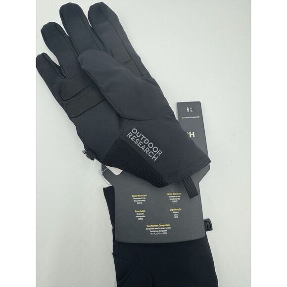 Outdoor Research Men's Sureshot Softshell Gloves Size XL - Black - NWT - Picture 4 of 9
